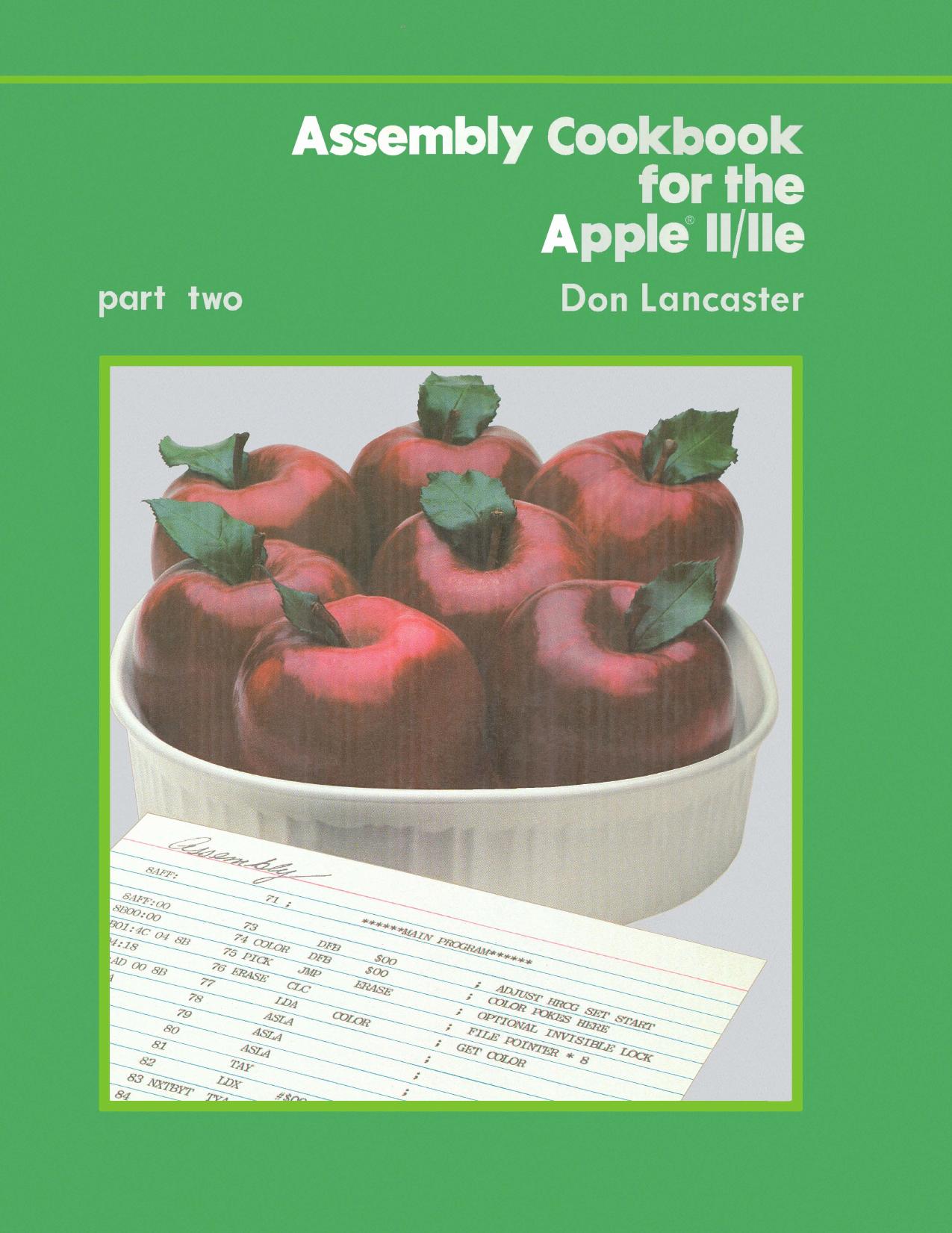Assembly Cookbook for the Apple II/IIe - Part 2