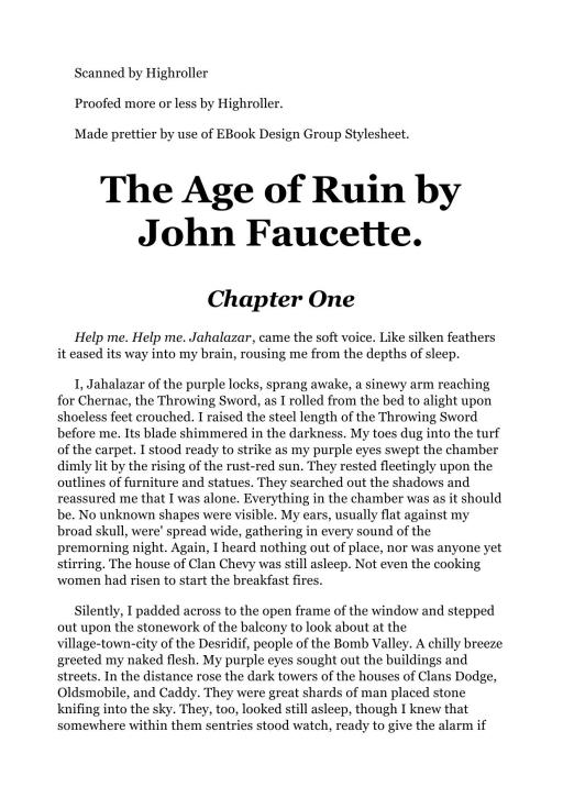 The Age of Ruin