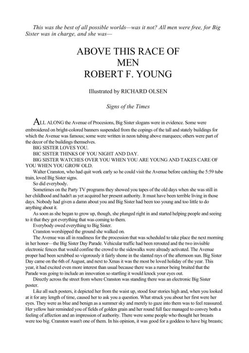 Above This Race of Men