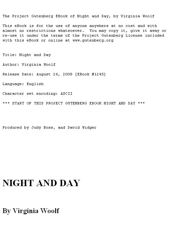 Night and day