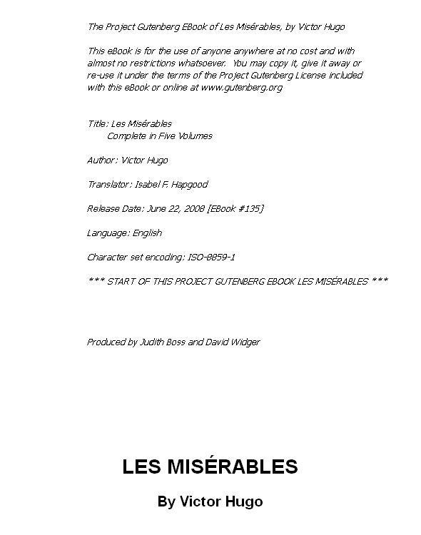 Les Misérables