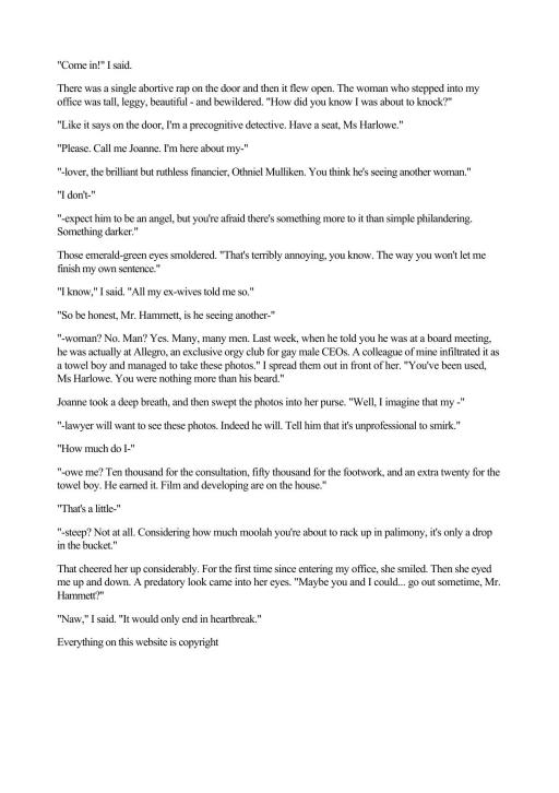 Jack Hammett, Precognitive Detective