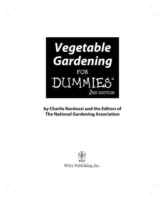 Vegetable Gardening for Dummies