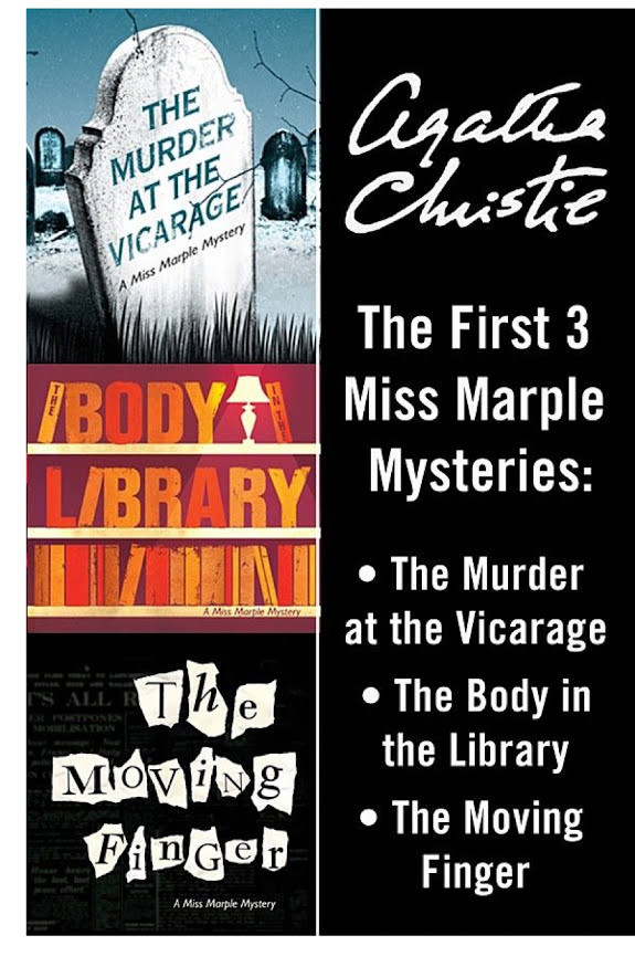 Miss Marple 3-Book Collection 1: The Murder at the Vicarage, the Body in the Library, the Moving Finger