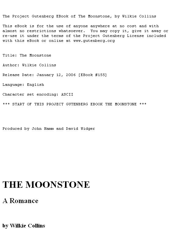 The Moonstone