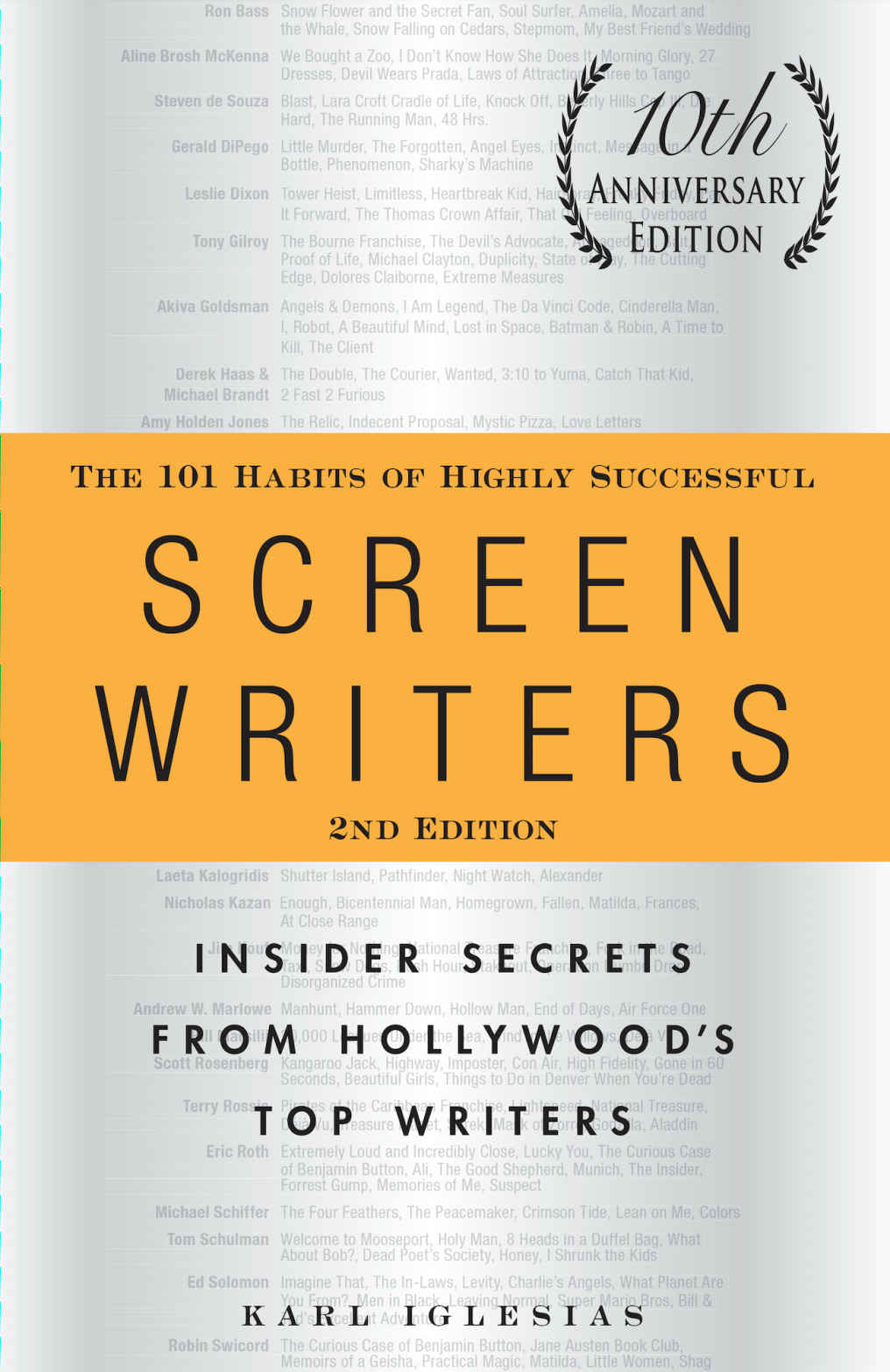101 Habits of Highly Successful Screenwriters, 10th Anniversary Edition (Humble prop)