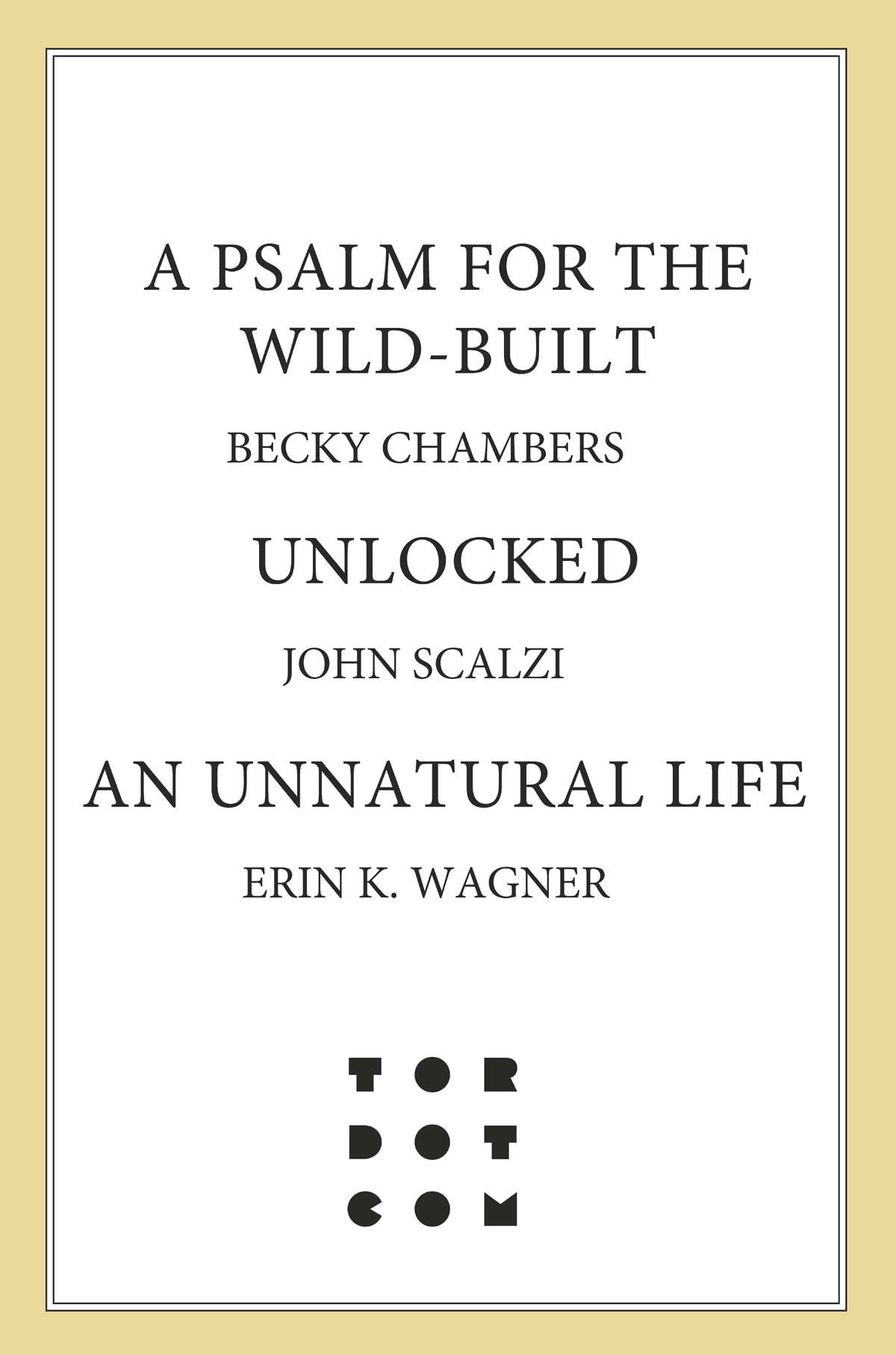 Tordotcom: Chambers, Scalzi, Wagner